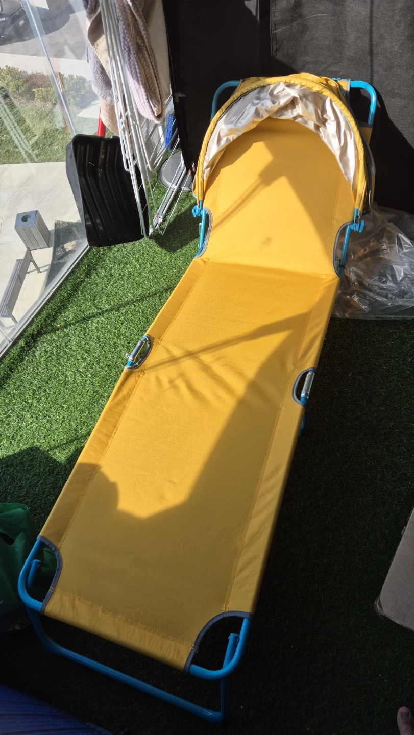 Beach bed / Foldable Lounge Chair with Canopy - photo 3