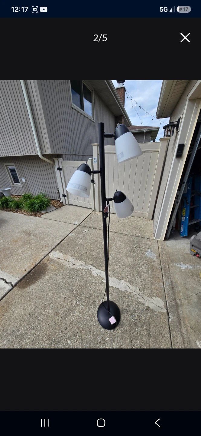 Black 3-Light Tree Floor Lamp - photo 4