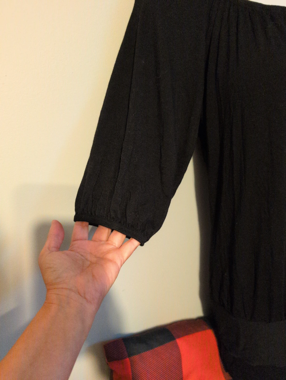 Thyme Maternity Black Top Size S/P - photo 3
