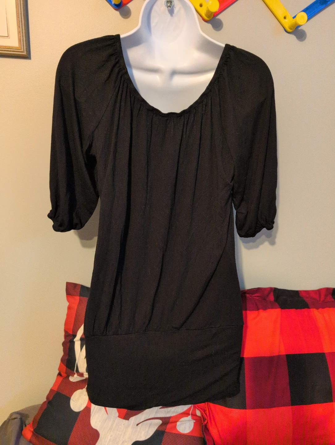 Thyme Maternity Black Top Size S/P - photo 4