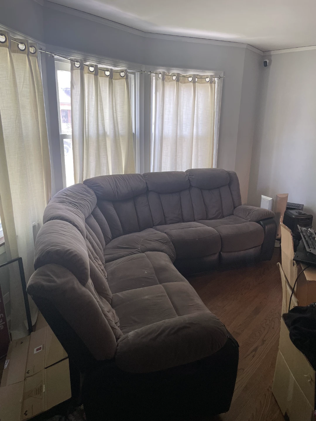 Brown 3 piece Sectional Reclining Sofa - photo 2