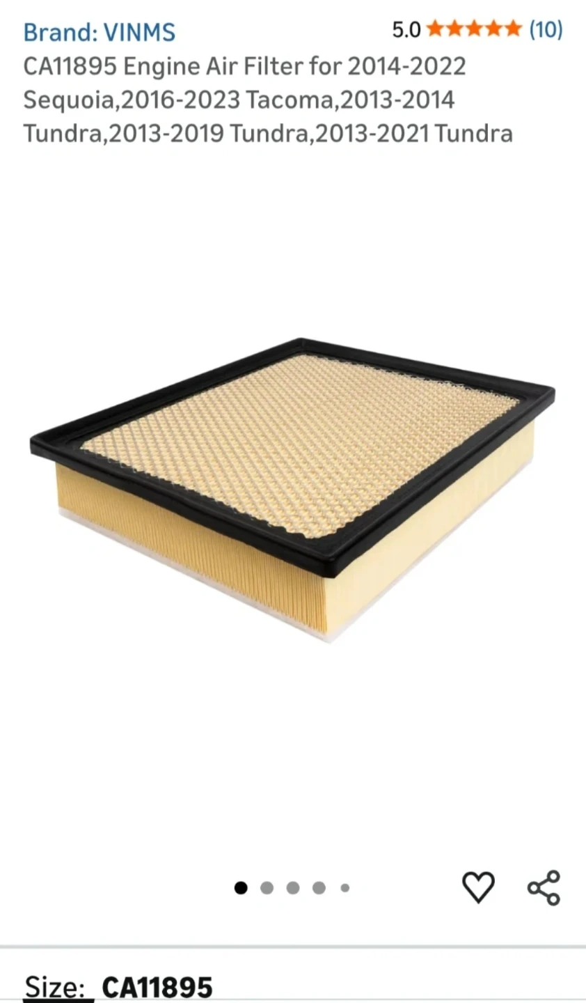 BNIB CA11895 Engine Air Filter - photo 4
