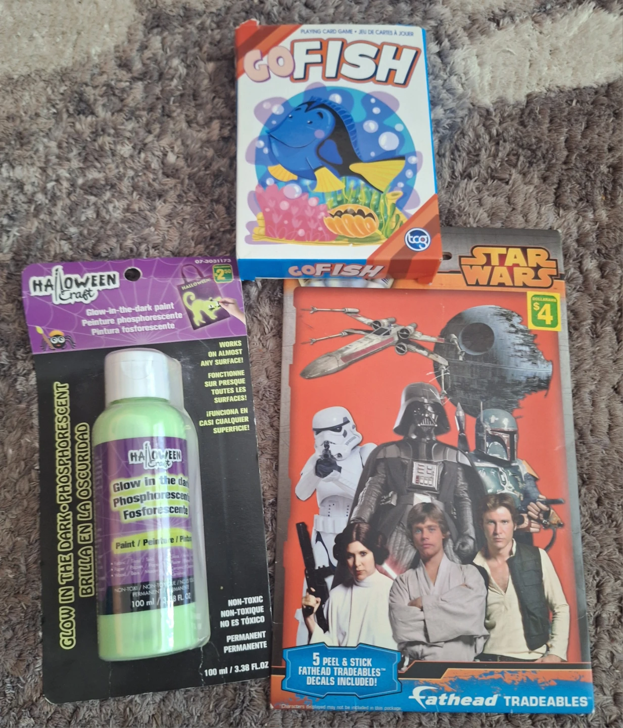 Kids lot: paint, stickers and GOfish game