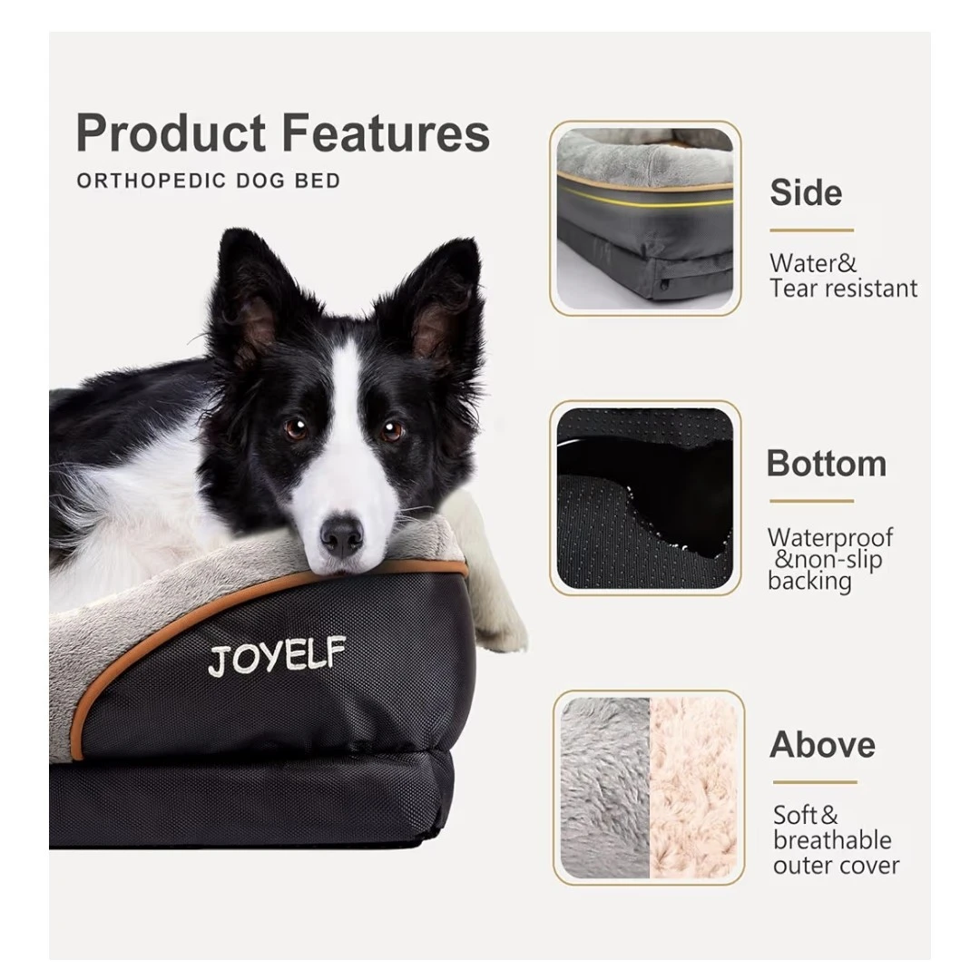 Dog Bed - Small - Orthopedic with Bolster - photo 4
