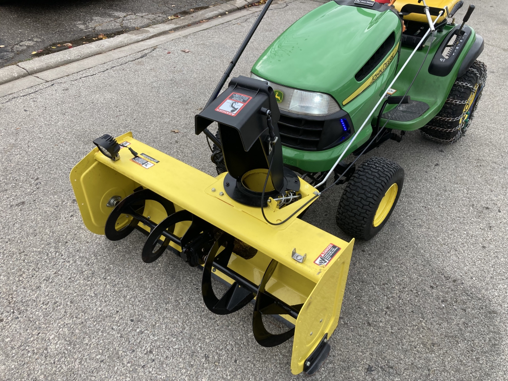 John Deere Riding Mower with Snowblower Attachment - photo 3