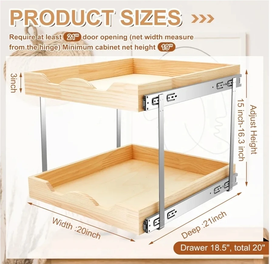 Wood Cabinet Pull Out Shelves - photo 4