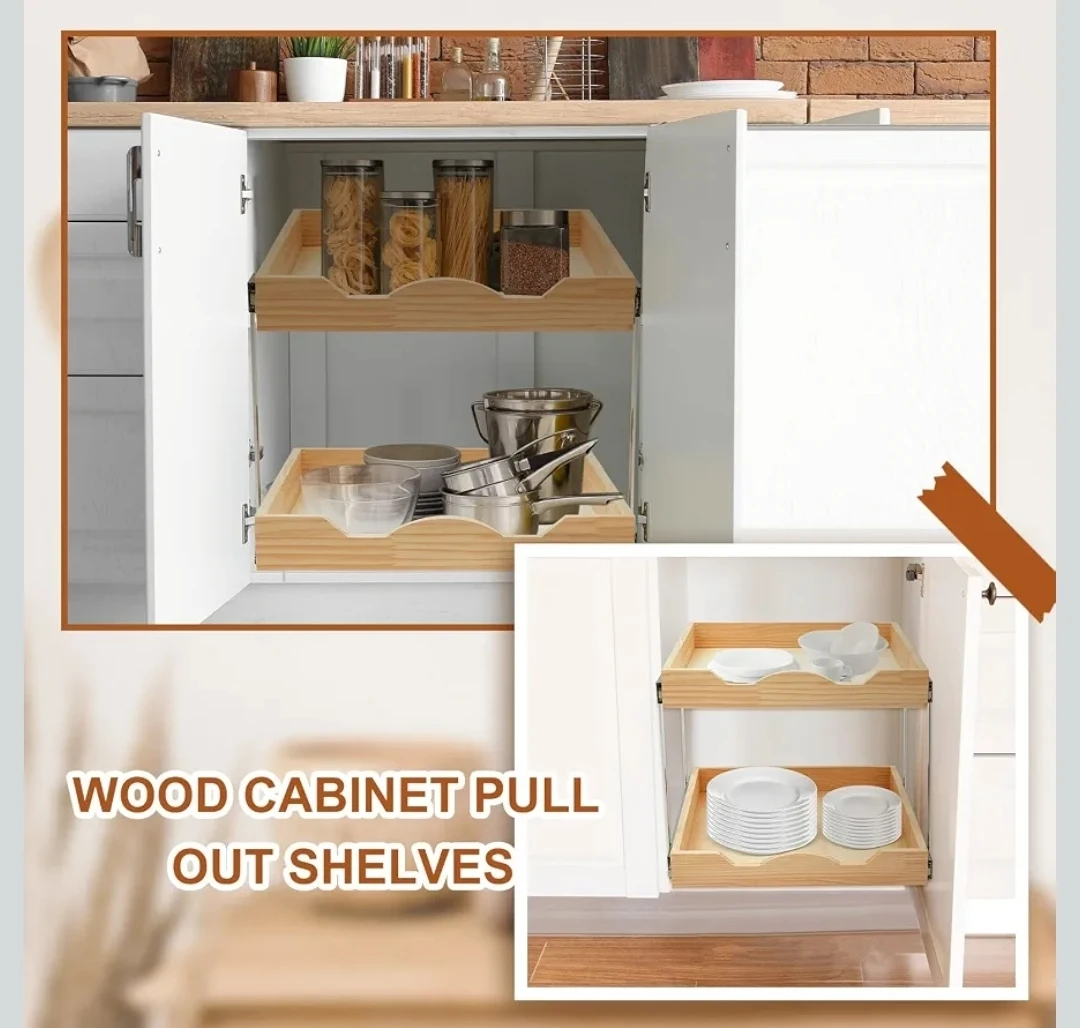 Wood Cabinet Pull Out Shelves - photo 5