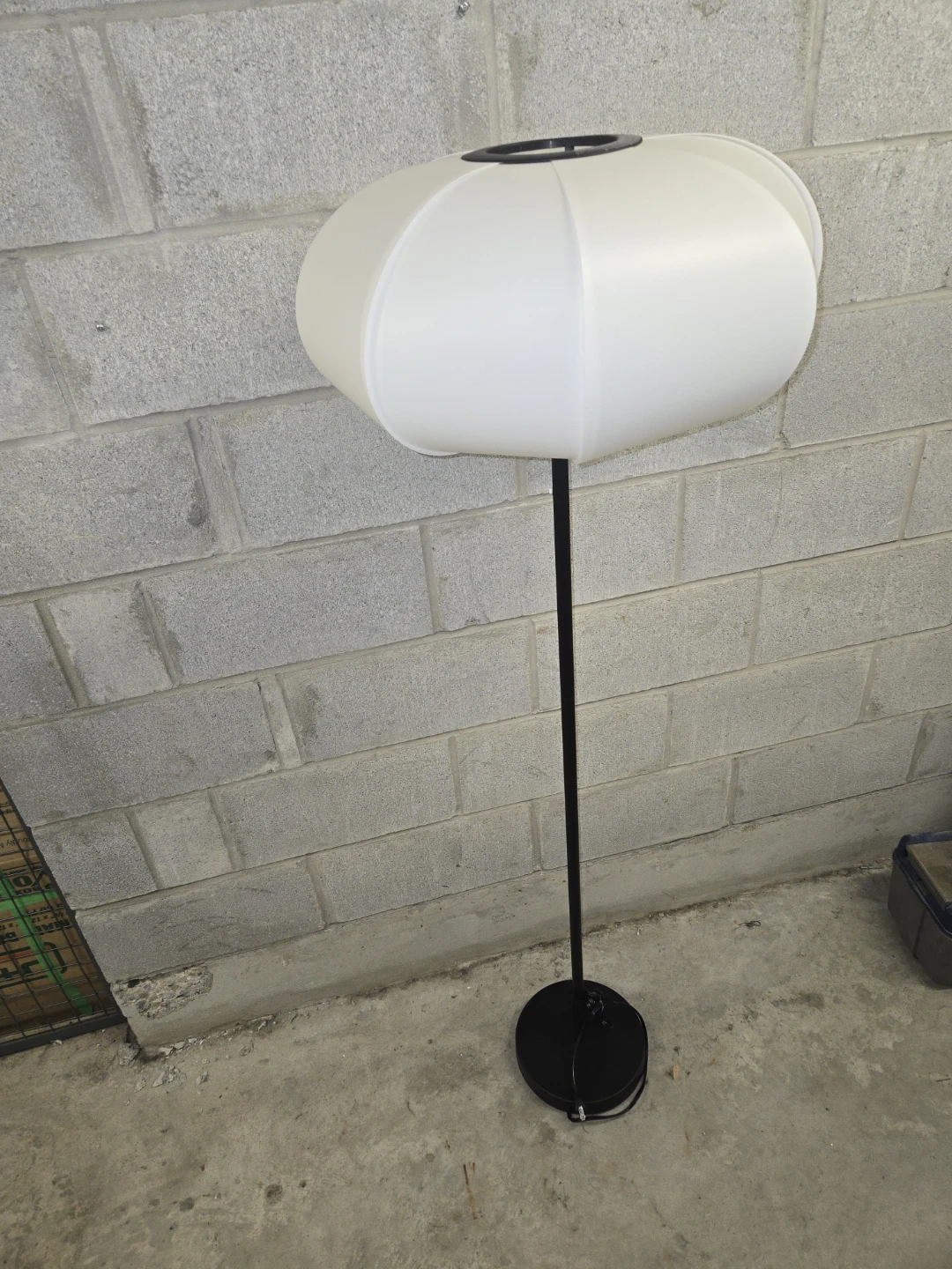 White Globe Floor Lamp