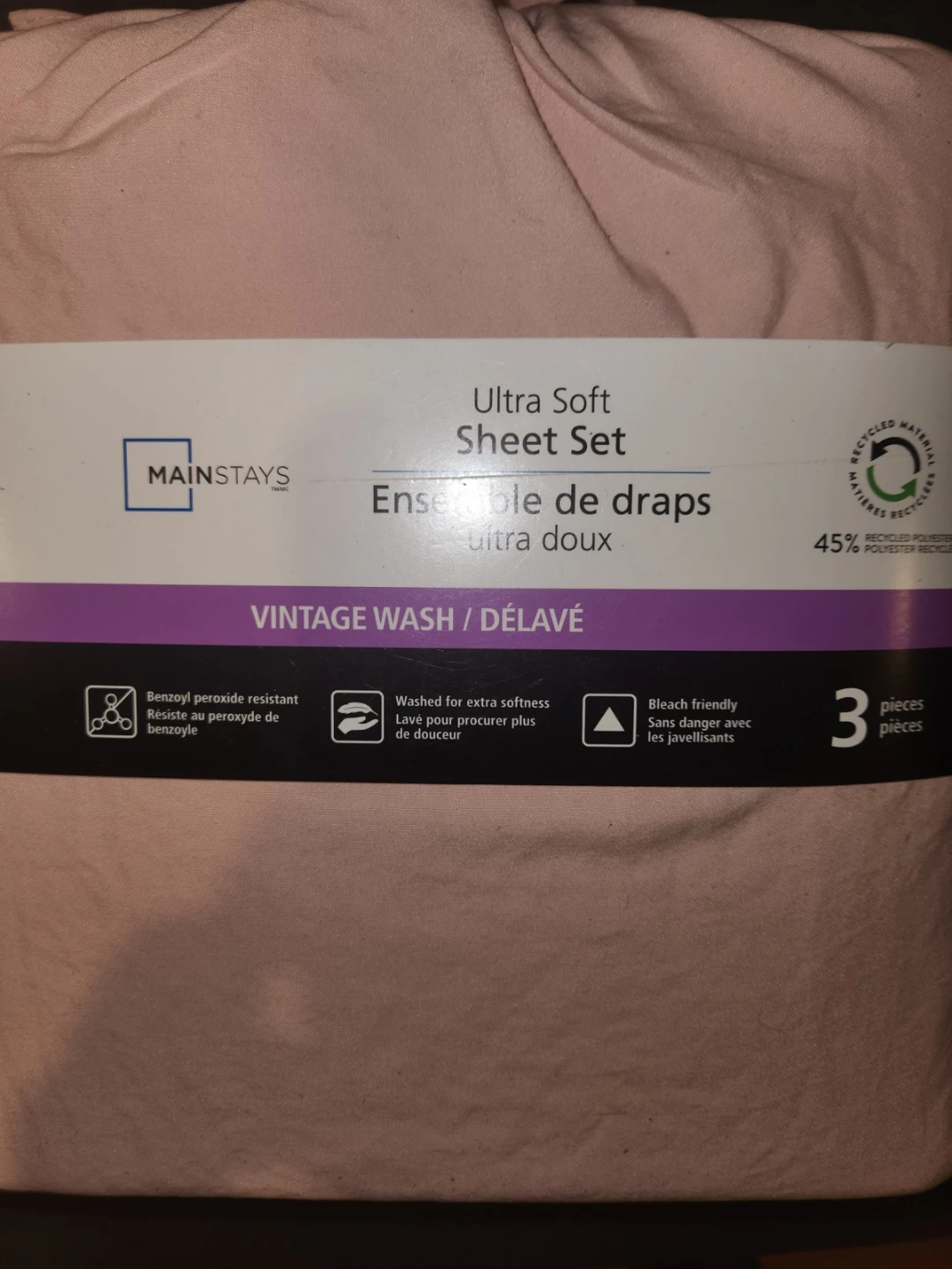 Pink Twin XL 3 Piece bedsheet set - photo 2