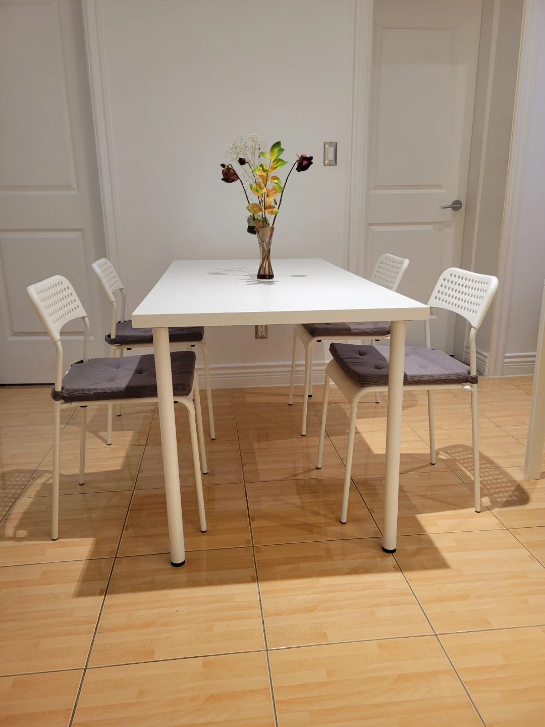Ikea White Dining Table - photo 2