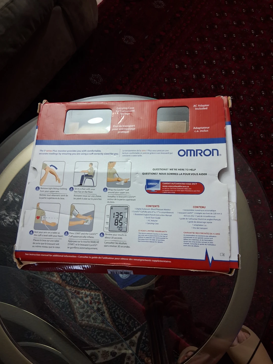 OMRON 7 series Plus Blood Pressure Monitor - photo 2