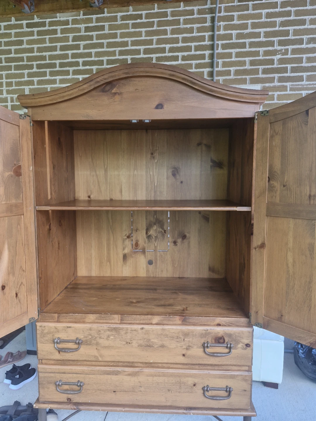 Wooden Armoire with Drawers - photo 2