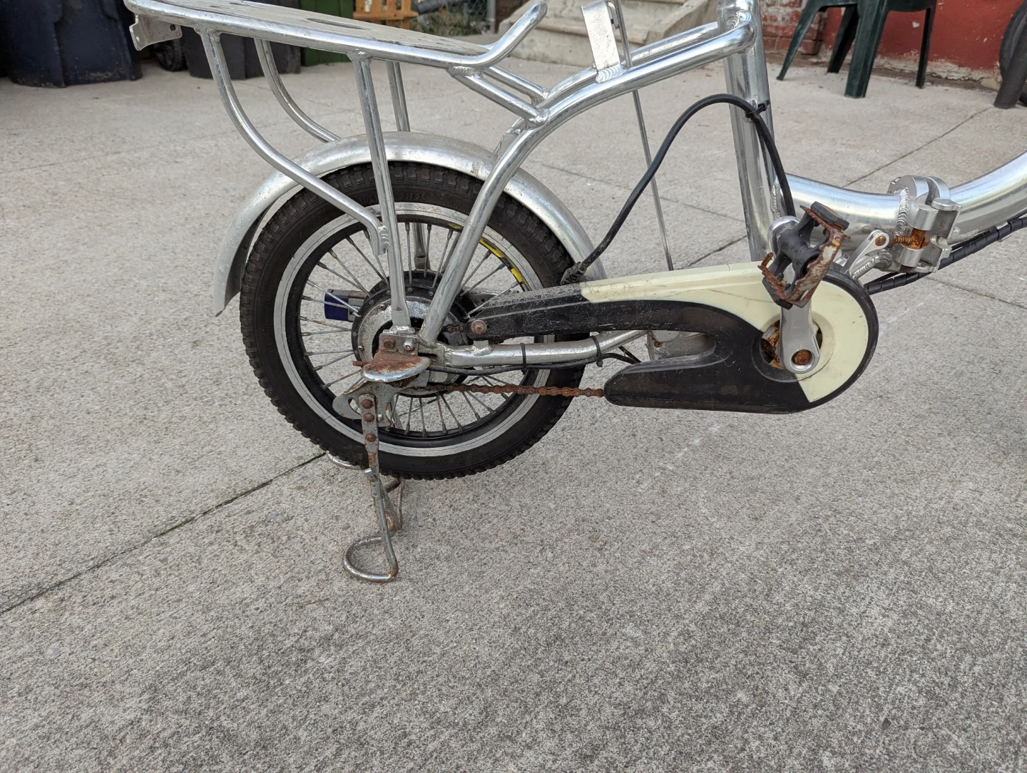 Silver Folding Electric Bicycle - photo 3