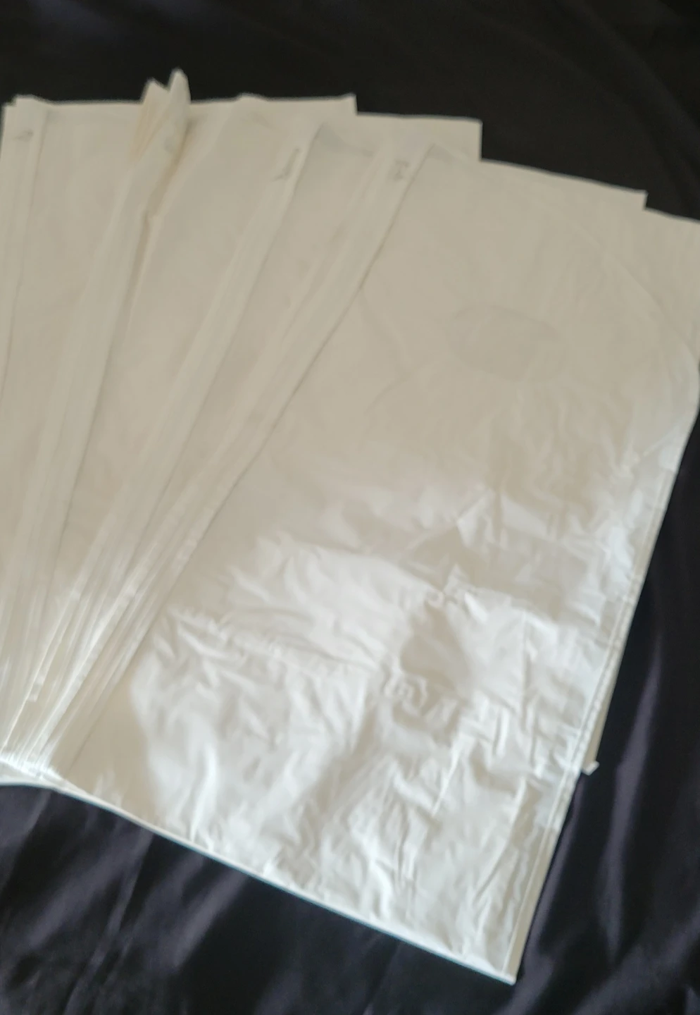 White Garment Bags with Zipper and Handle ⚽