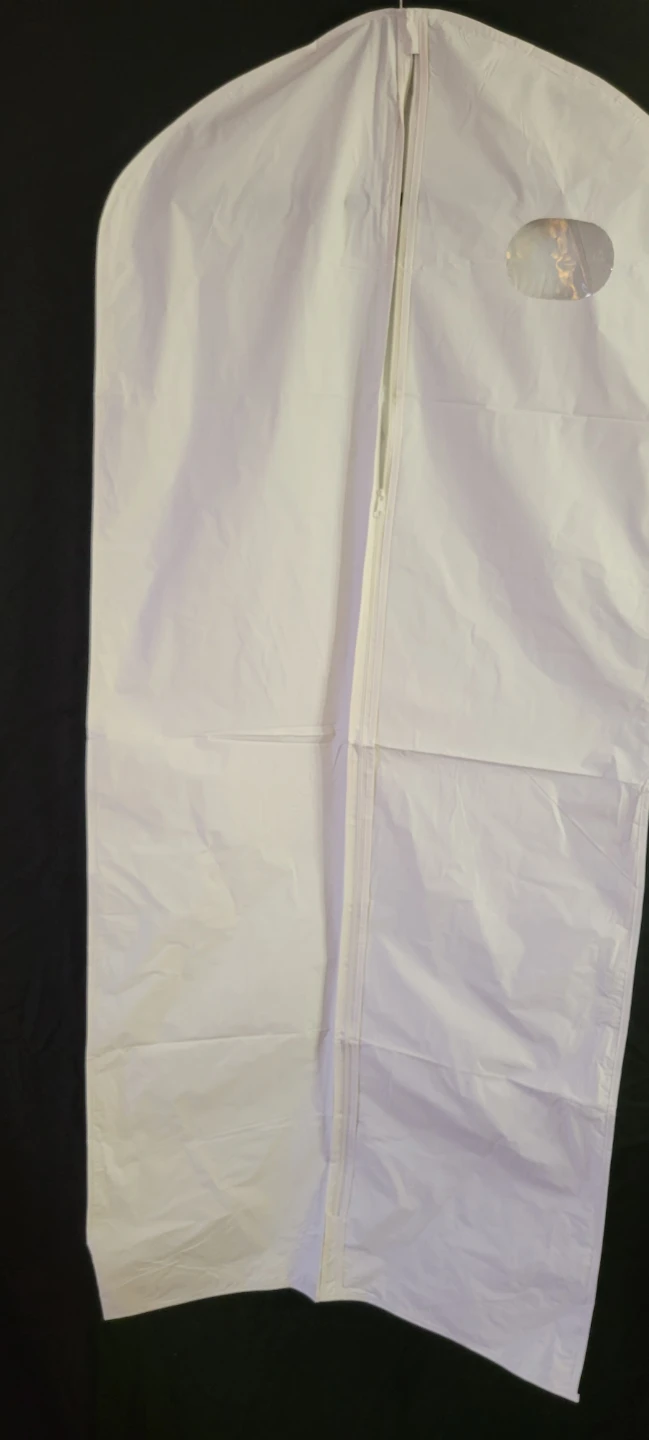 White Garment Bags with Zipper and Handle ⚽ - photo 3
