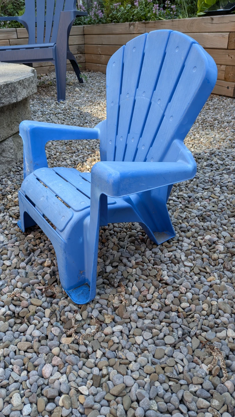 Kids Adirondack Chairs - Red and Blue - photo 2