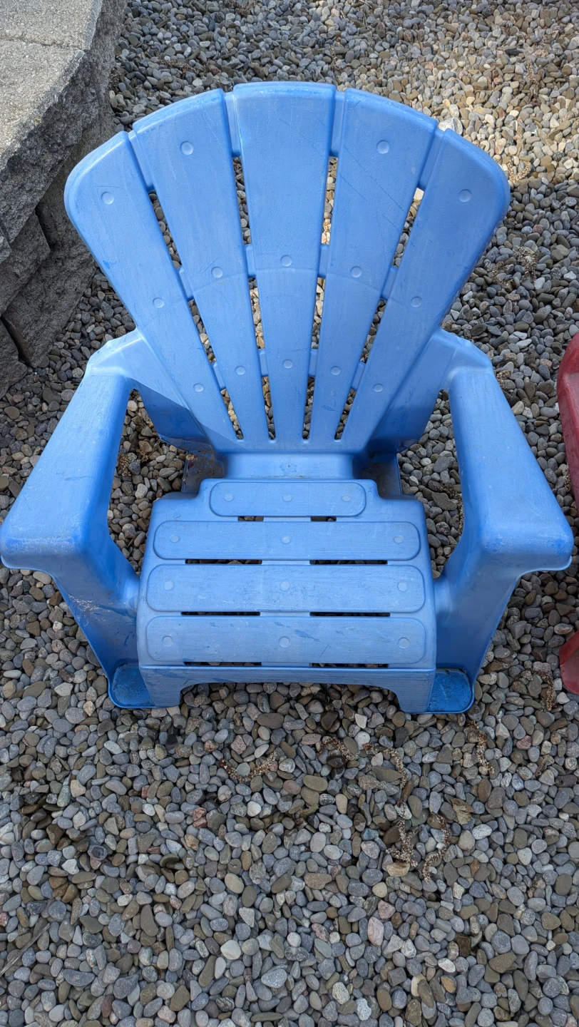 Kids Adirondack Chairs - Red and Blue - photo 4