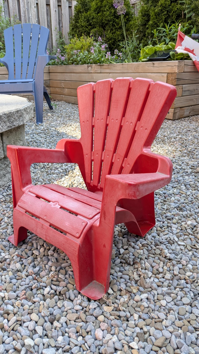 Kids Adirondack Chairs - Red and Blue - photo 5