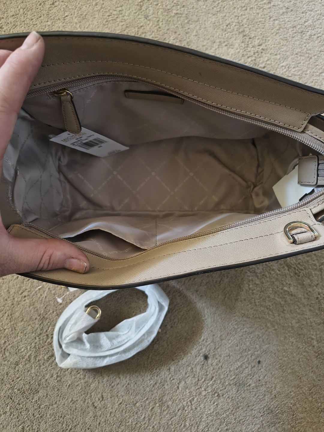Michael Kors Handbag - Beige Leather - photo 2