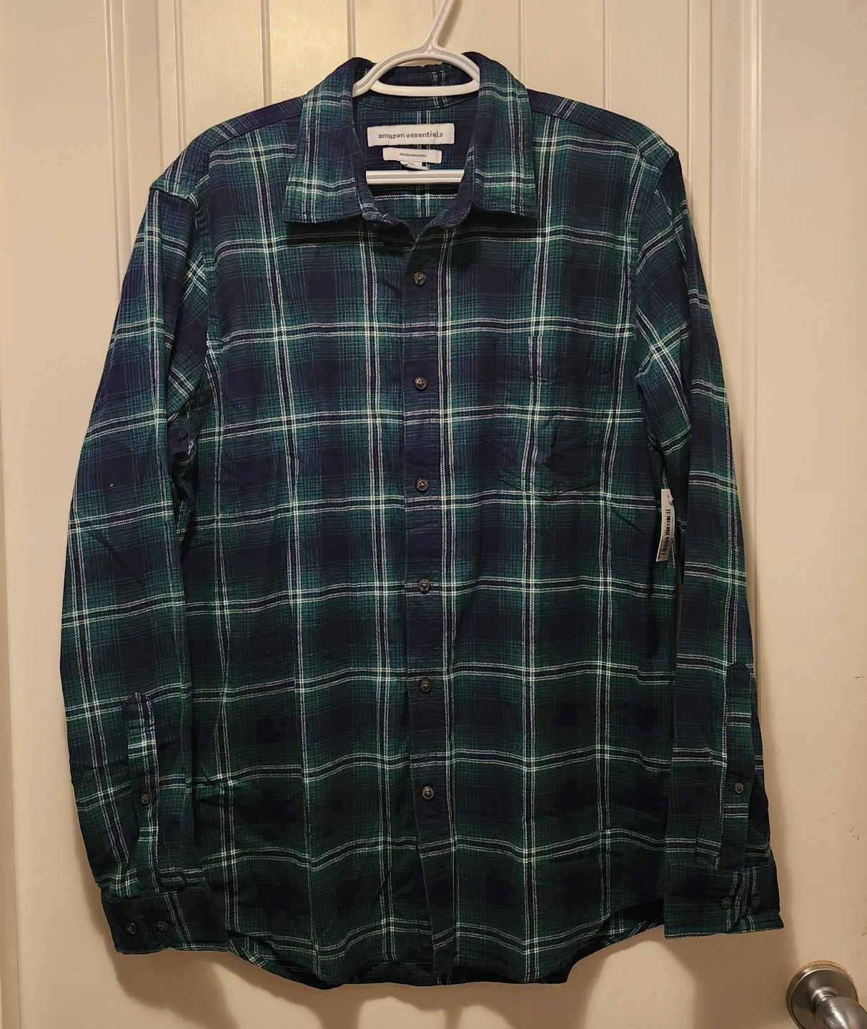Amazon Essentials Men's Slim-Fit Flannel Shirt , Size L