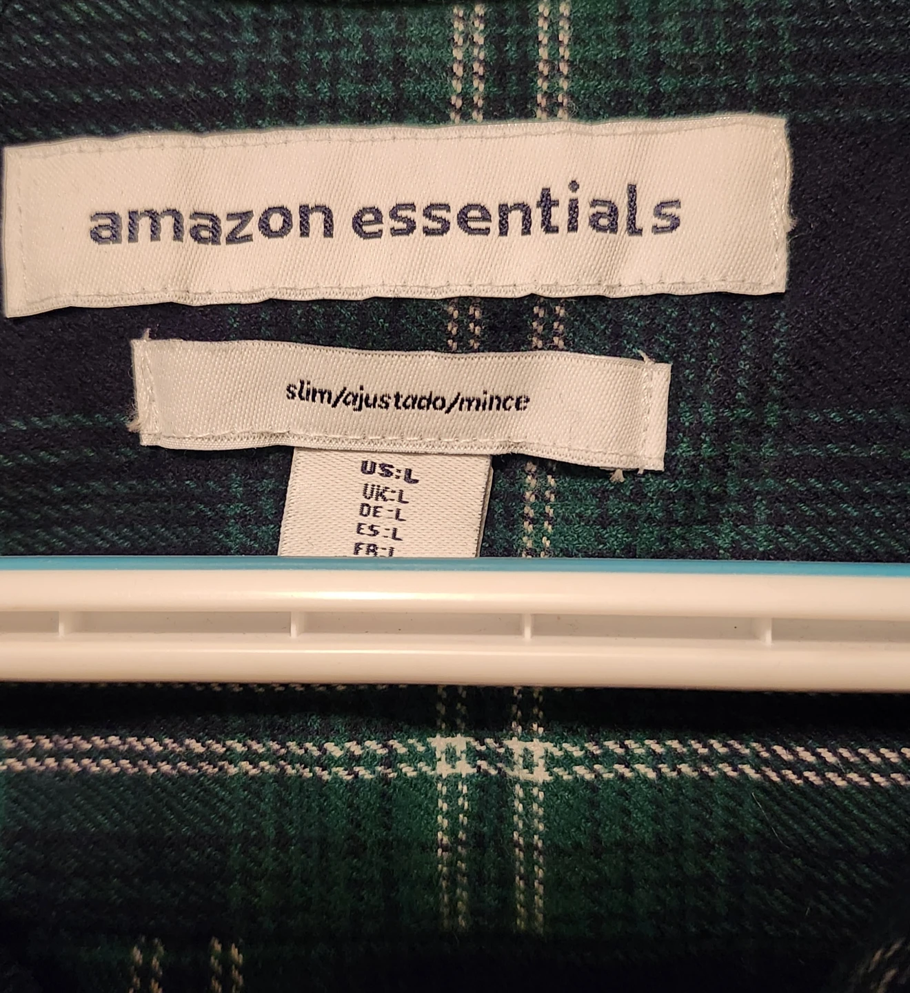 Amazon Essentials Men's Slim-Fit Flannel Shirt , Size L - photo 2