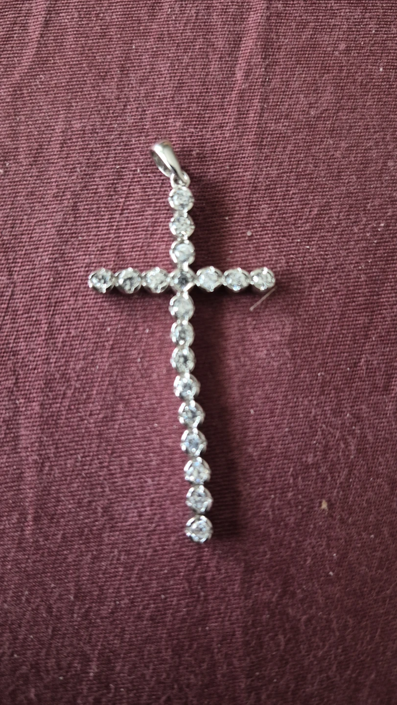 925 Sterling Silver Cross Pendant ⚽️ - photo 4