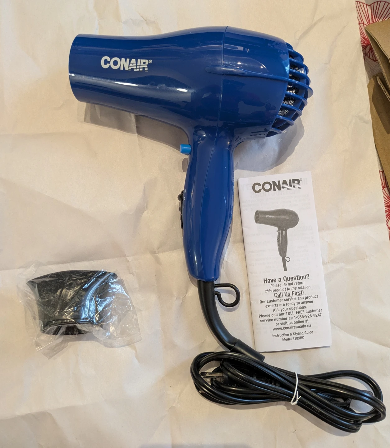 Conair 1875 Watt Hair Dryer with Concentrator