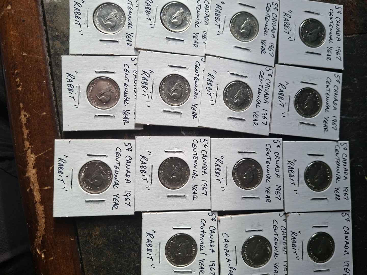 1967 Canada 5 Cent "Rabbit" Centennial Coins - photo 4