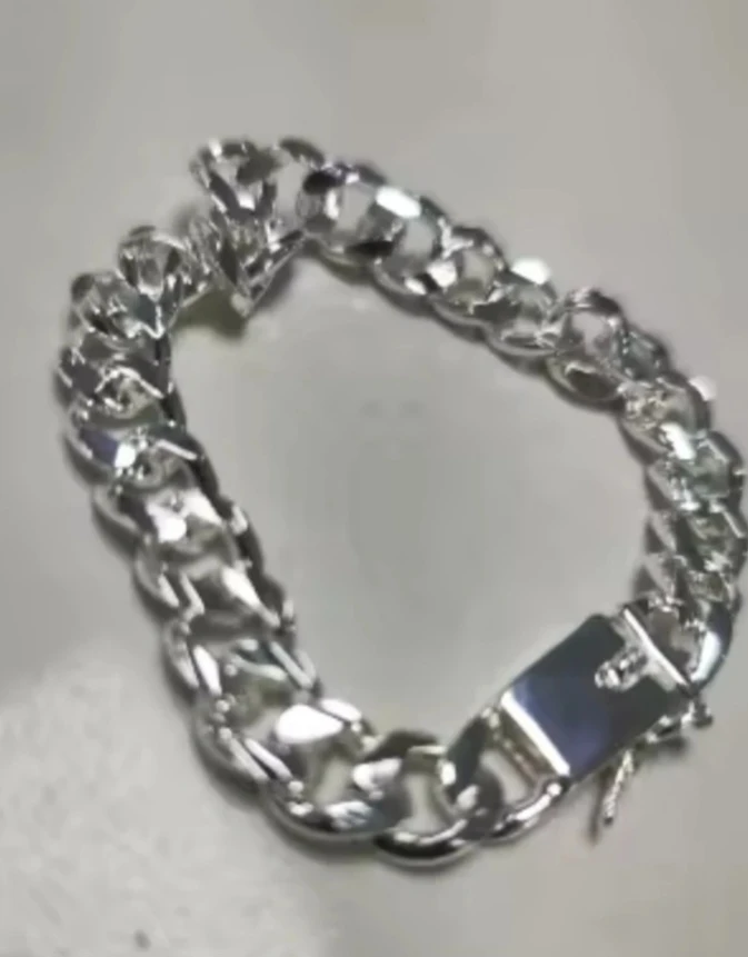 925 Sterling Silver Cuban Link Bracelet