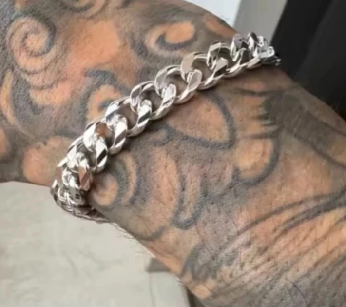 925 Sterling Silver Cuban Link Bracelet - photo 2