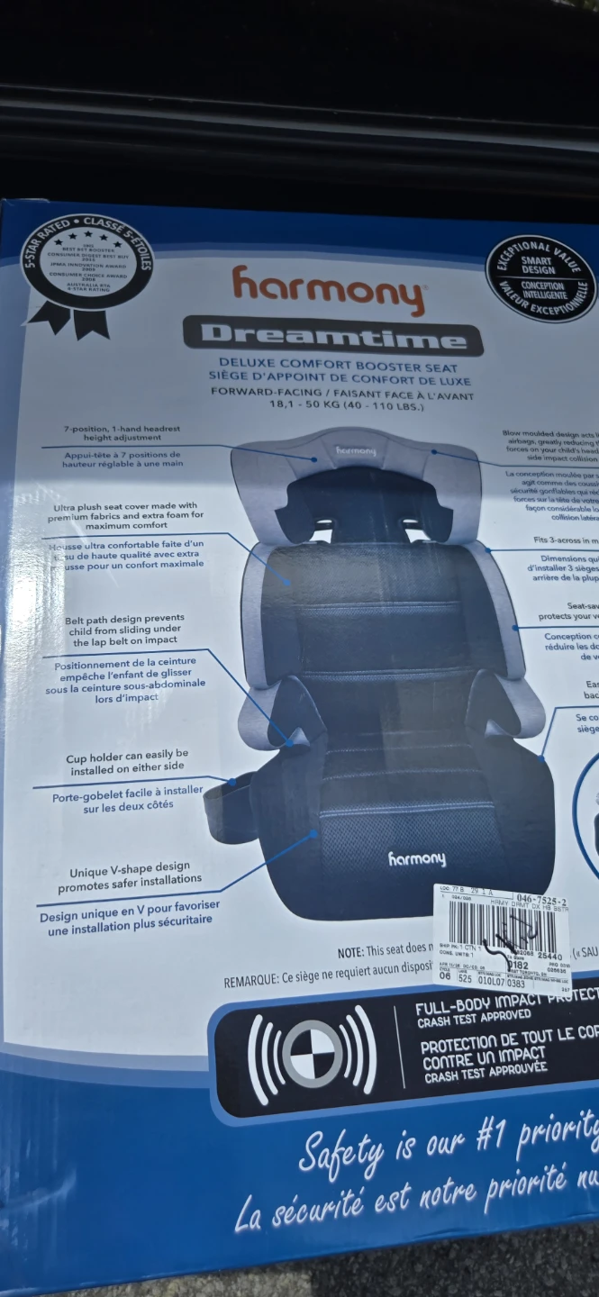 Harmony Dreamtime Deluxe Comfort Booster Car Seat