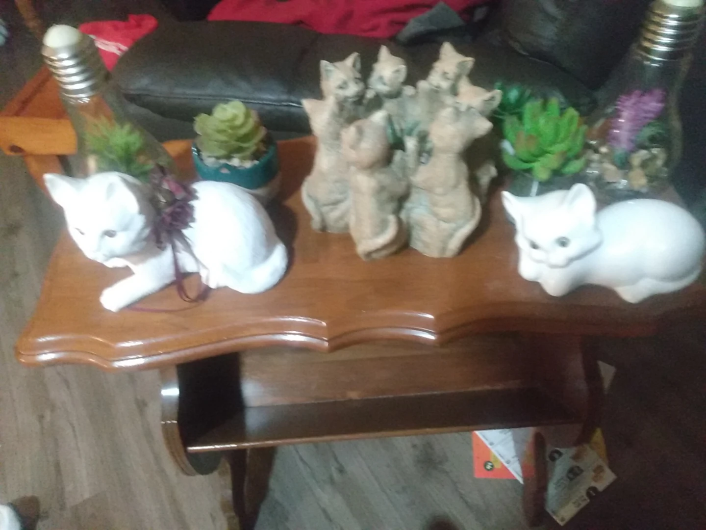 White Ceramic Cat Figurine