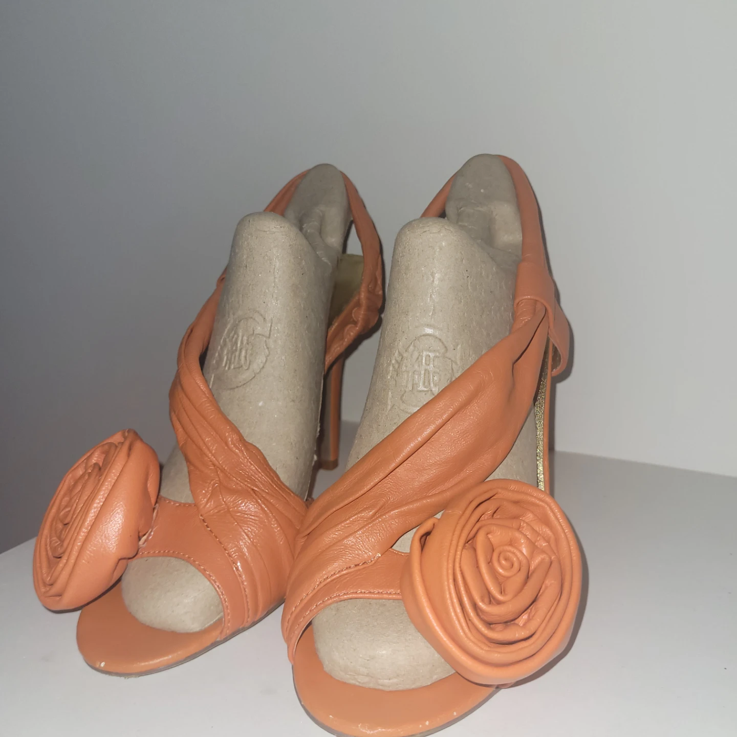 Martinez Valero Orange Rose Heeled Sandals - photo 4