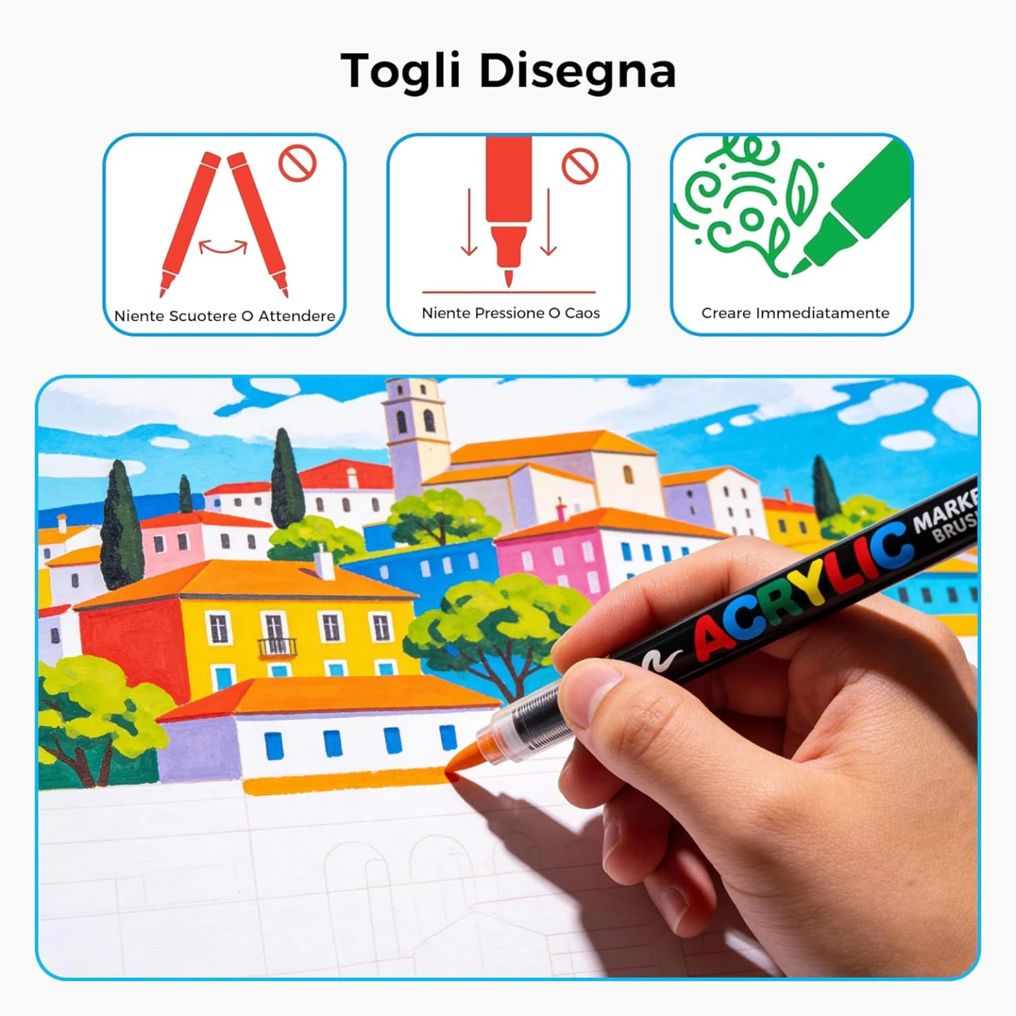 Tongfushop 240 Colors Acrylic Paint Markers - photo 3
