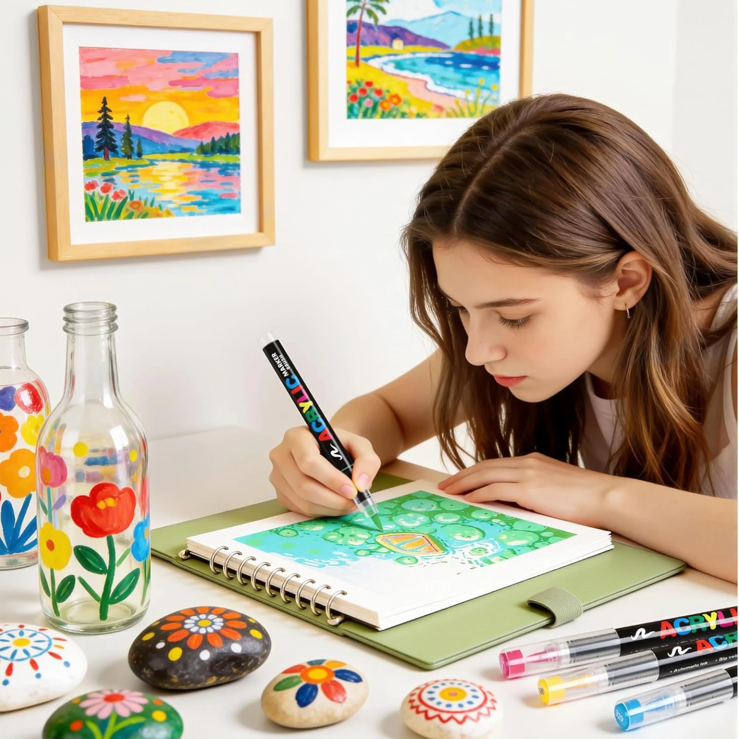 Tongfushop 240 Colors Acrylic Paint Markers - photo 5