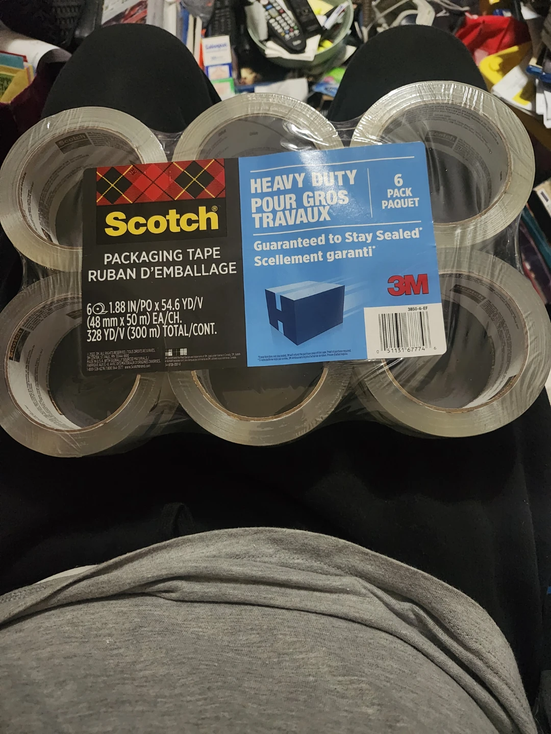 Scotch Heavy Duty Packaging Tape 6 Pack