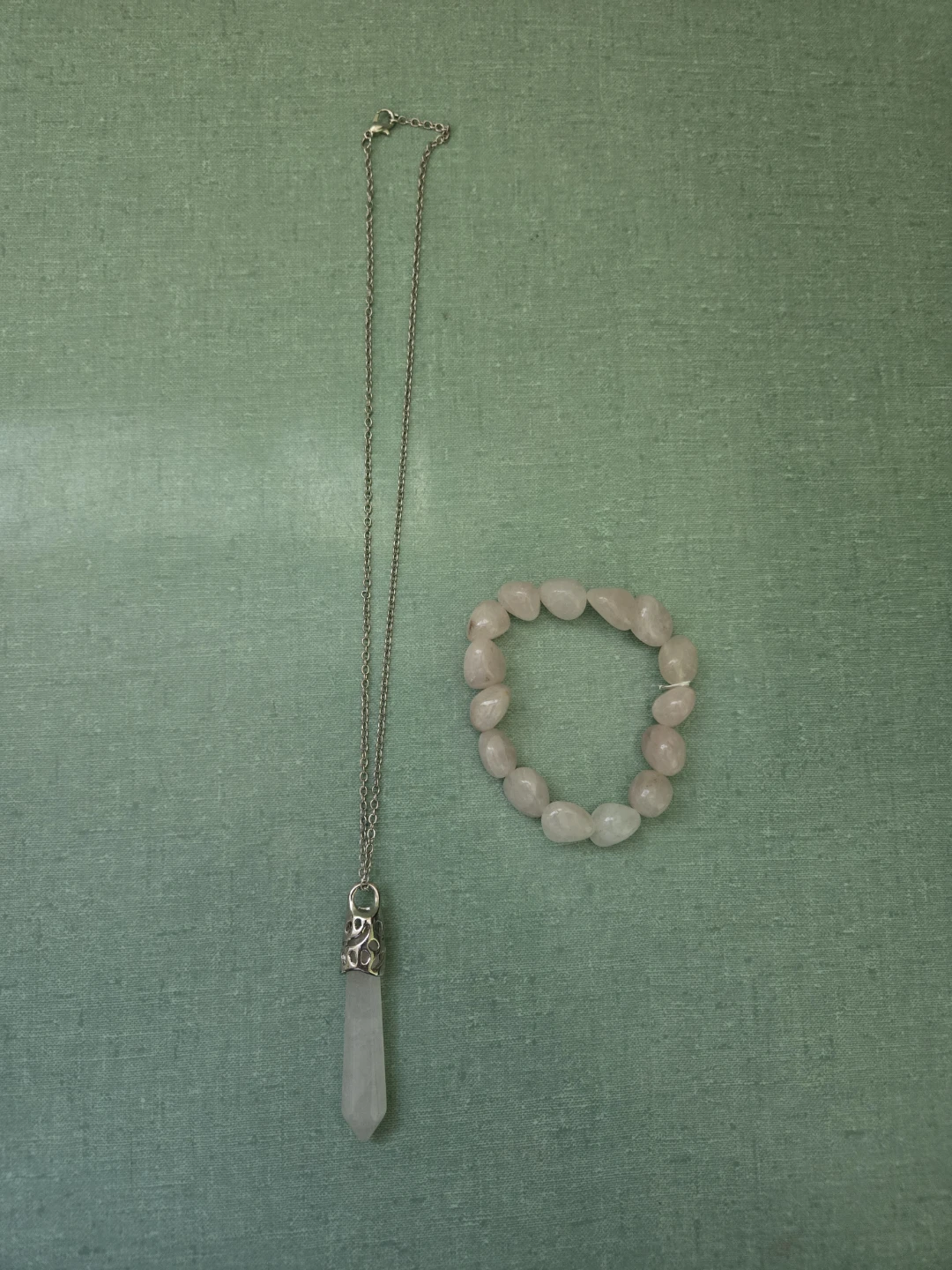 Natural Gemstone Necklace & Bracelet Set