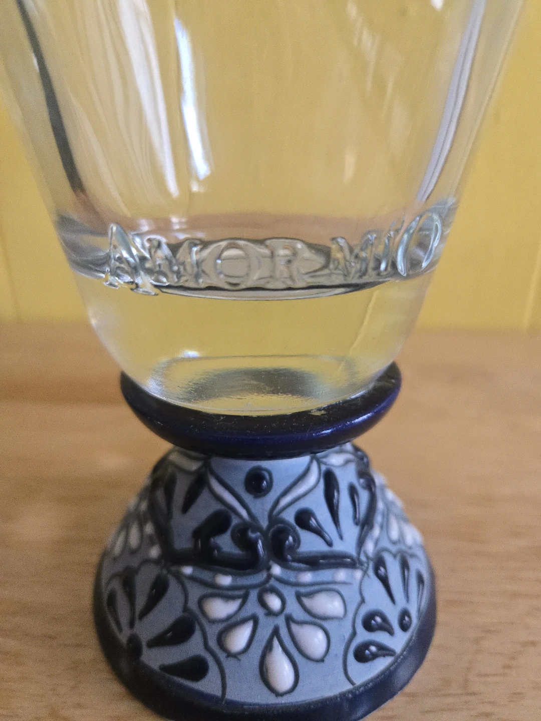 Decorative Glass Bottle with Ceramic Base - photo 3