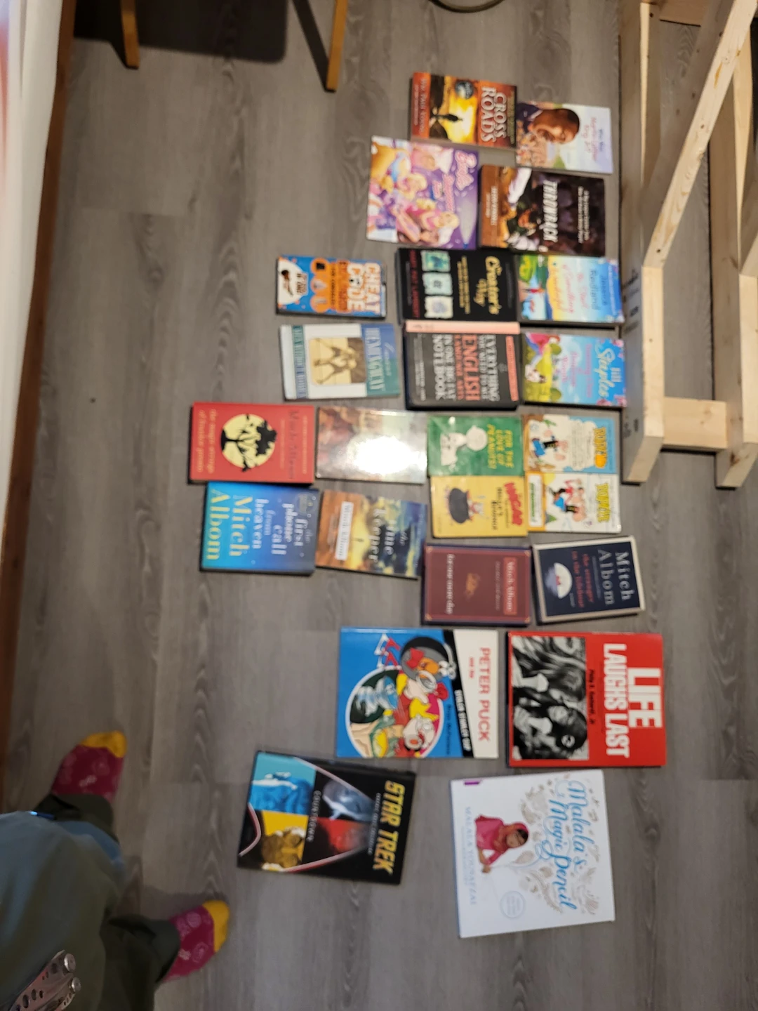 Collection of Books: Mitch Albom, Star Trek, and more