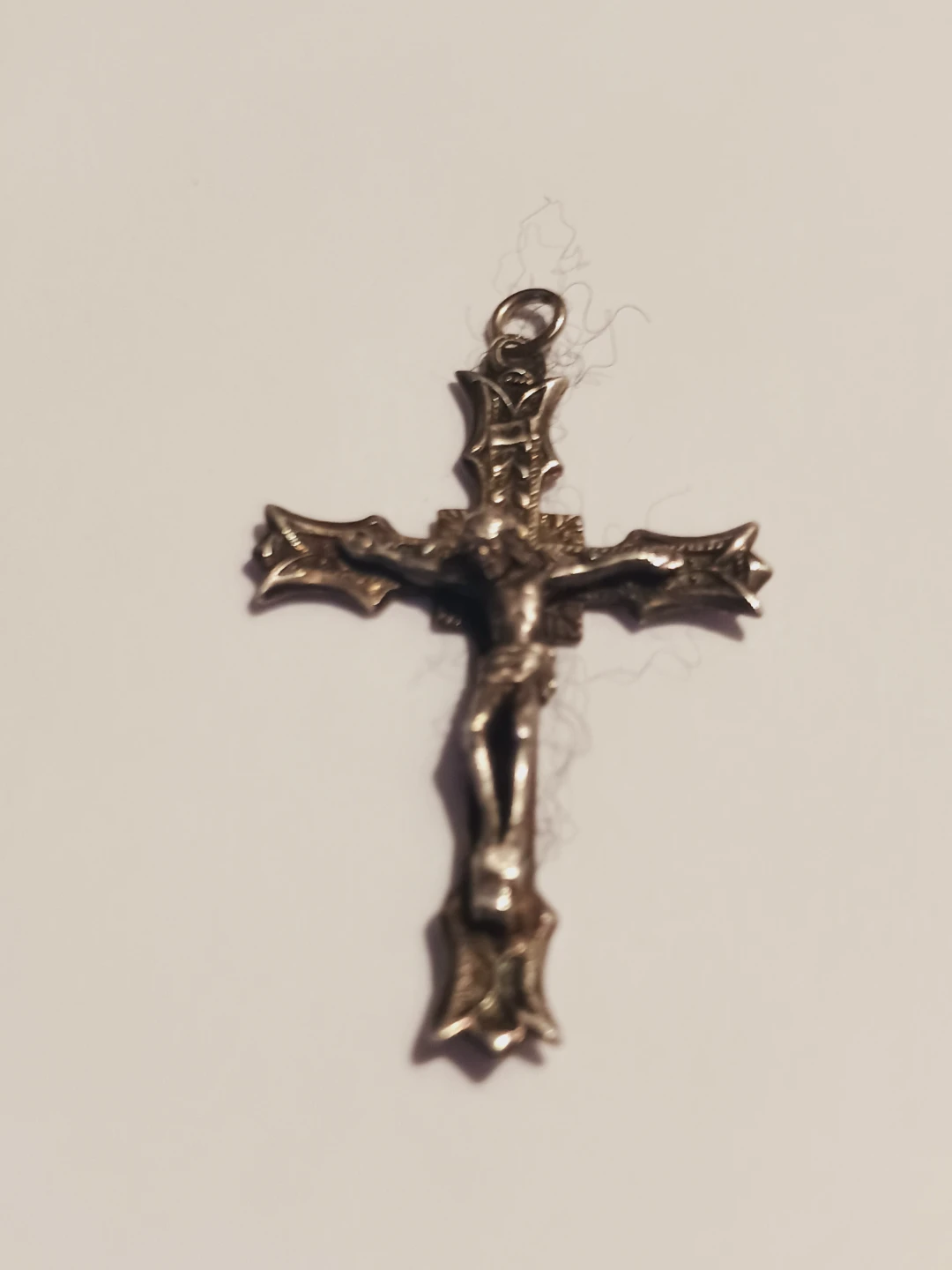 Beautiful Vintage Sterling Silver 925 Crucifix Pendant - photo 3