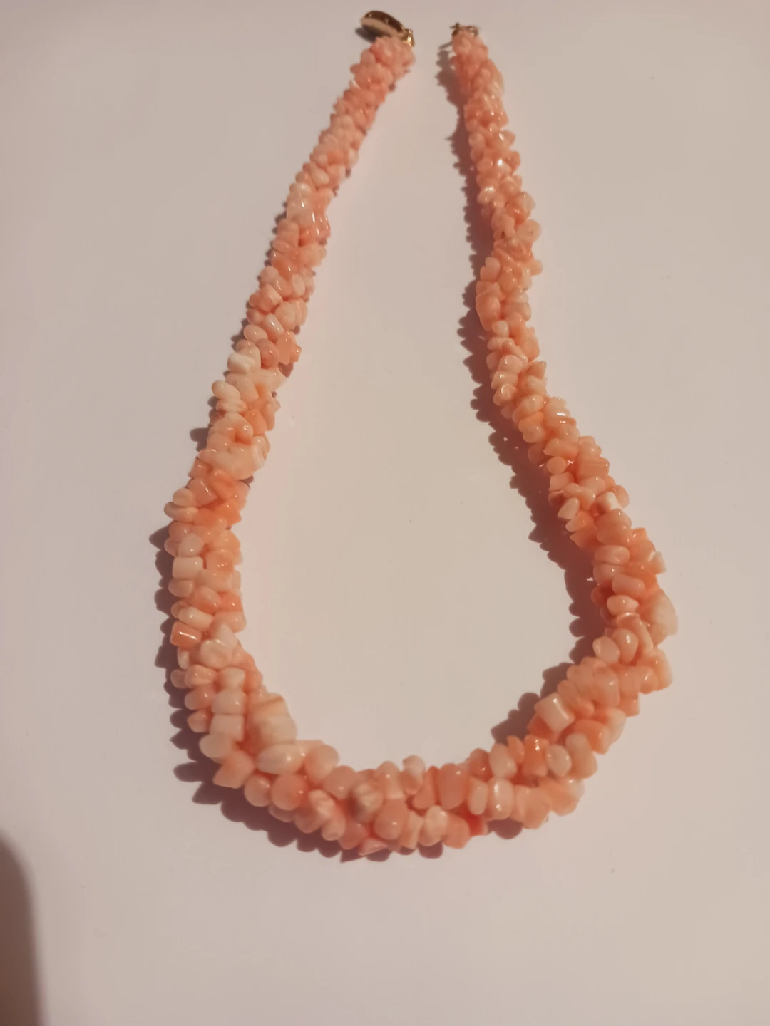 LUCEROL Designer Signed Angel Skin Coral Necklace - photo 2