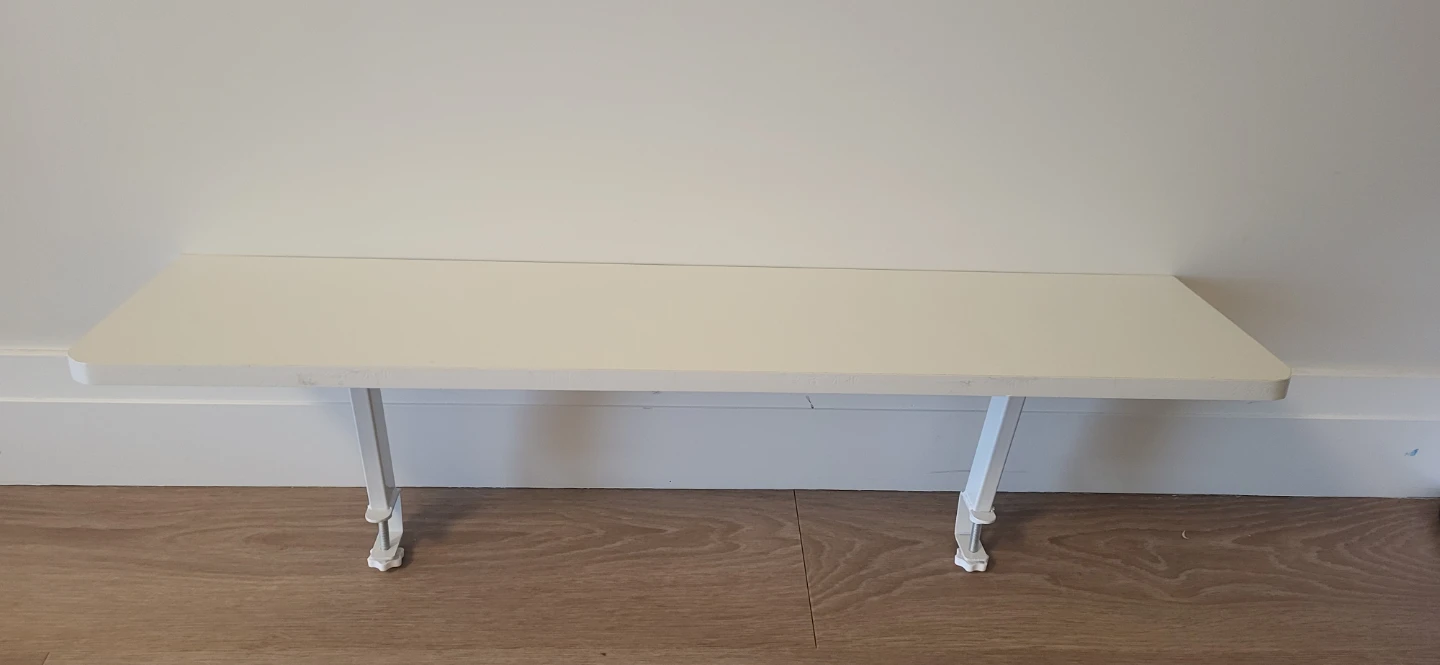 White Desk Shelf 80cm - photo 2