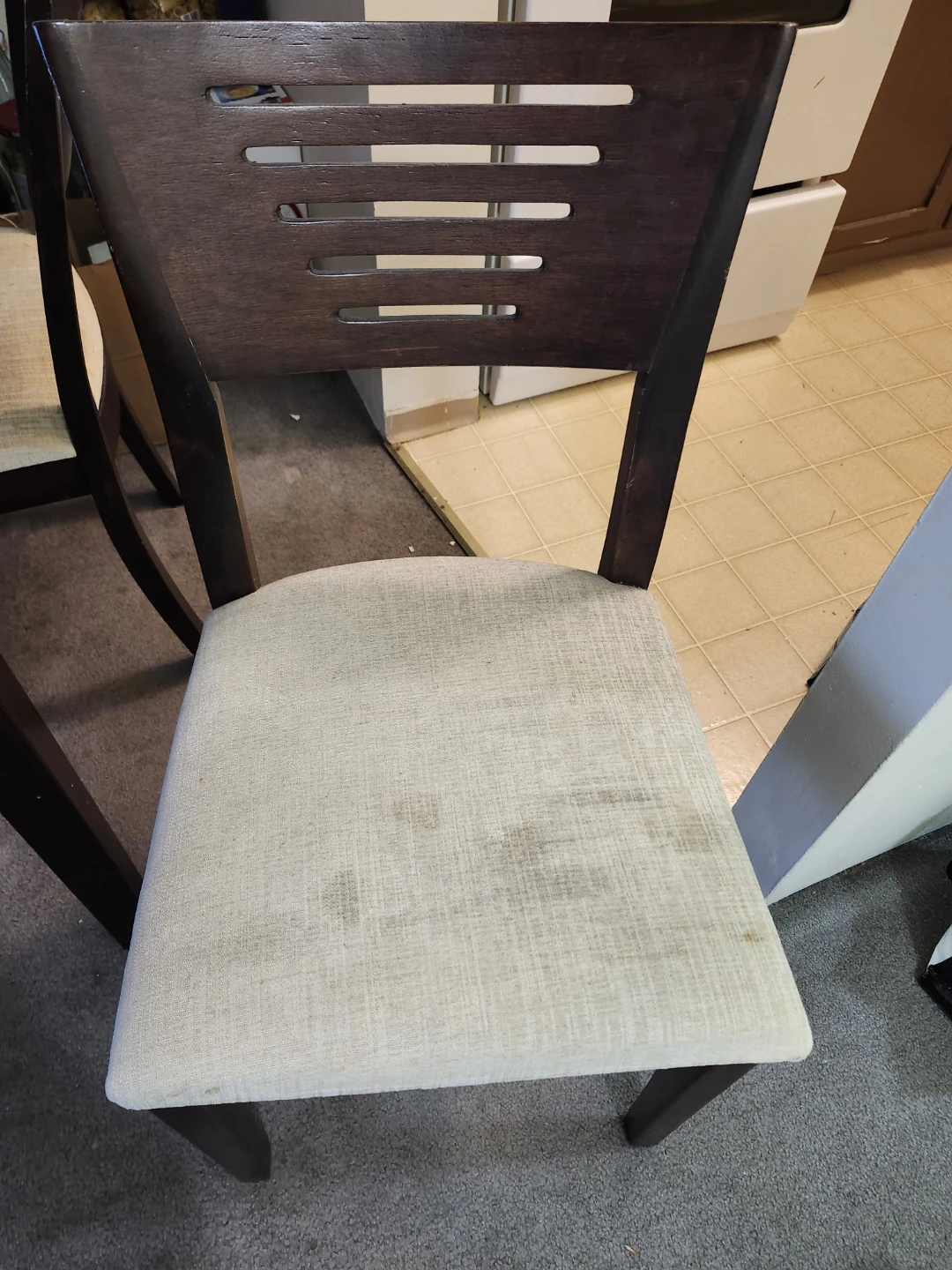 Dark Wood Dining Table and Chairs Set - photo 3