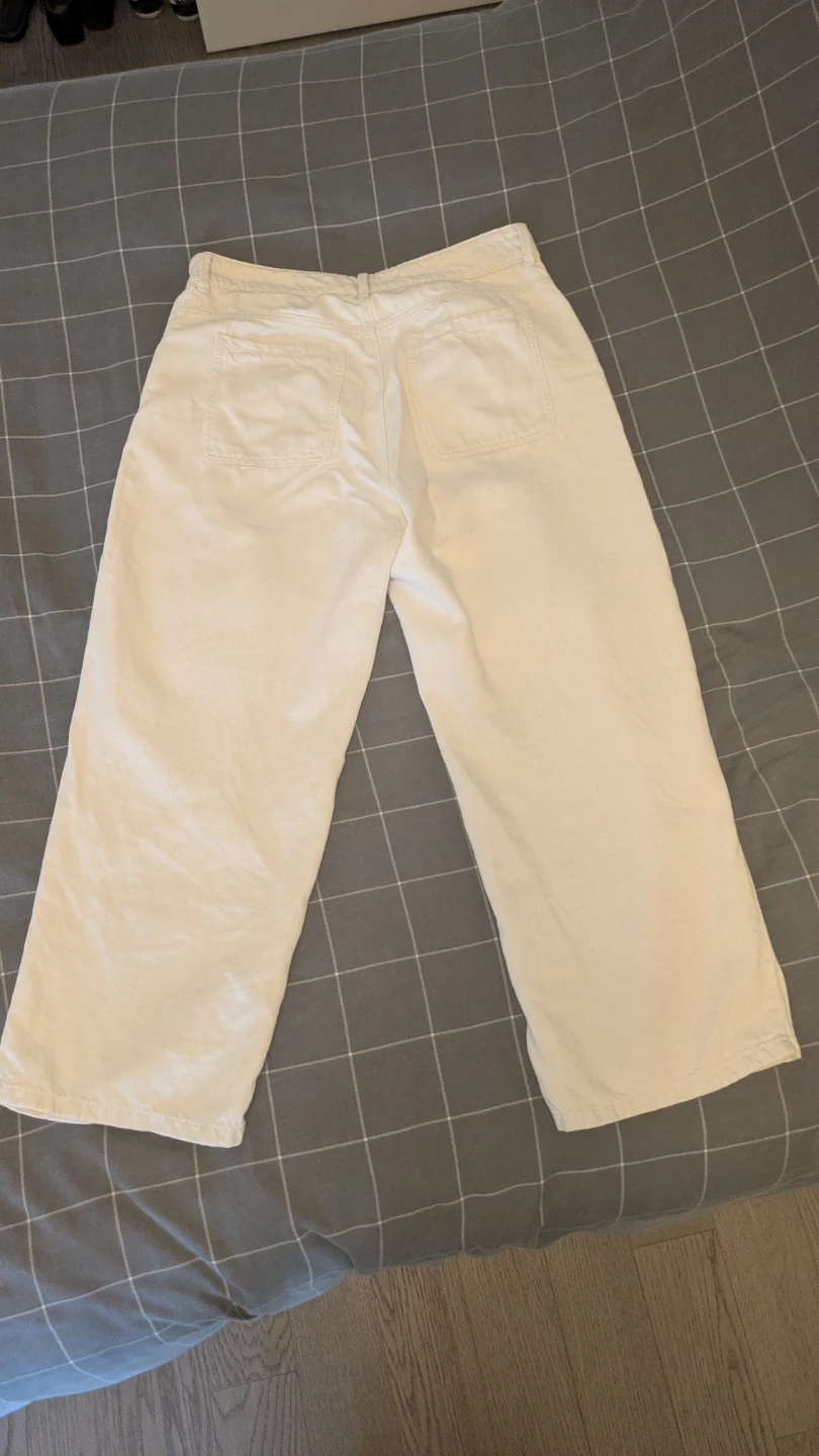 ZARA cream wide-leg pants - photo 4