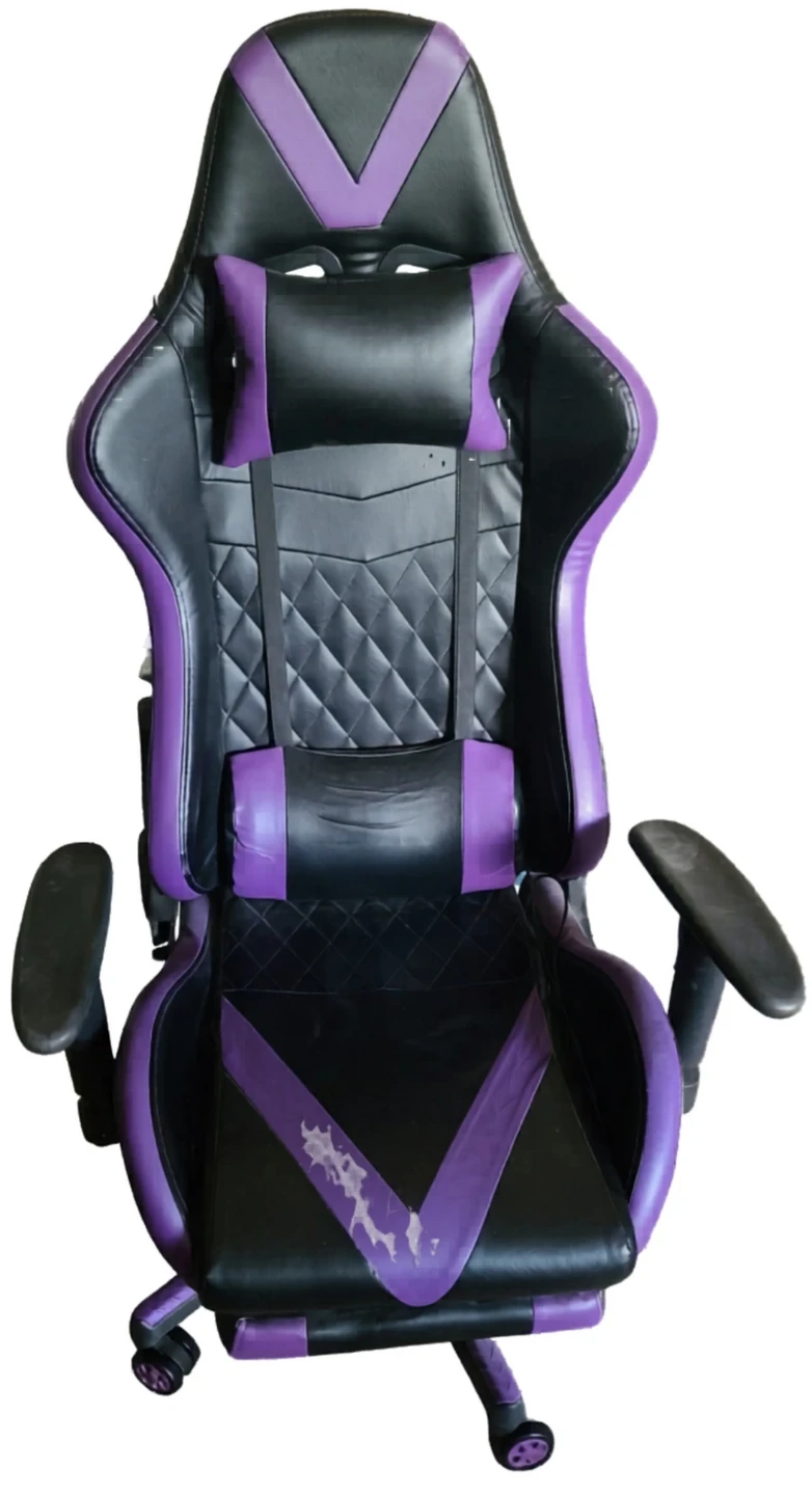 Black and purple gaming chair