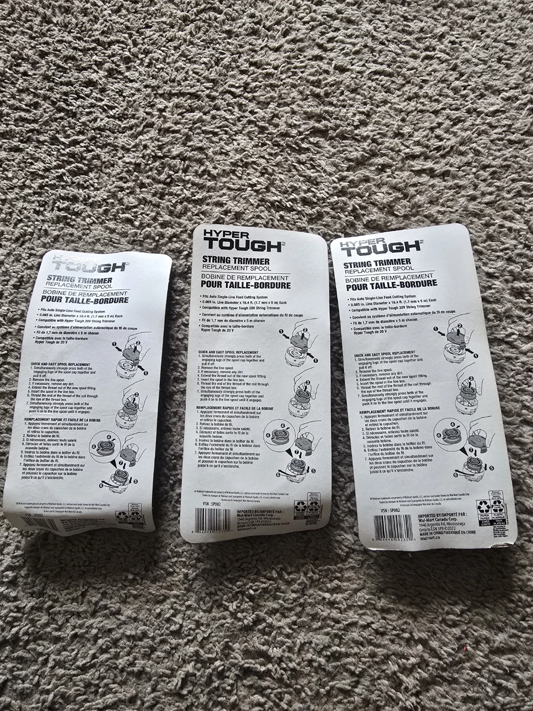 Hyper Tough 20V Max2-Pack Spool & Trimmer Line Nylon - photo 2