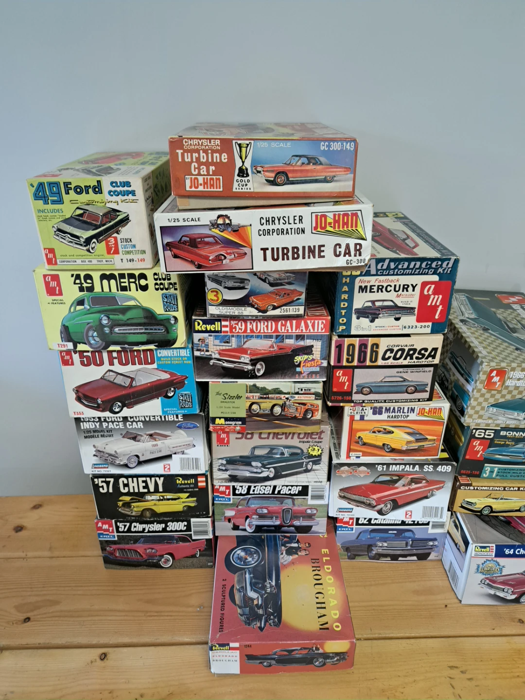 Assorted Vintage Car Kits - MPC, AMT, Jo-Han, Revell