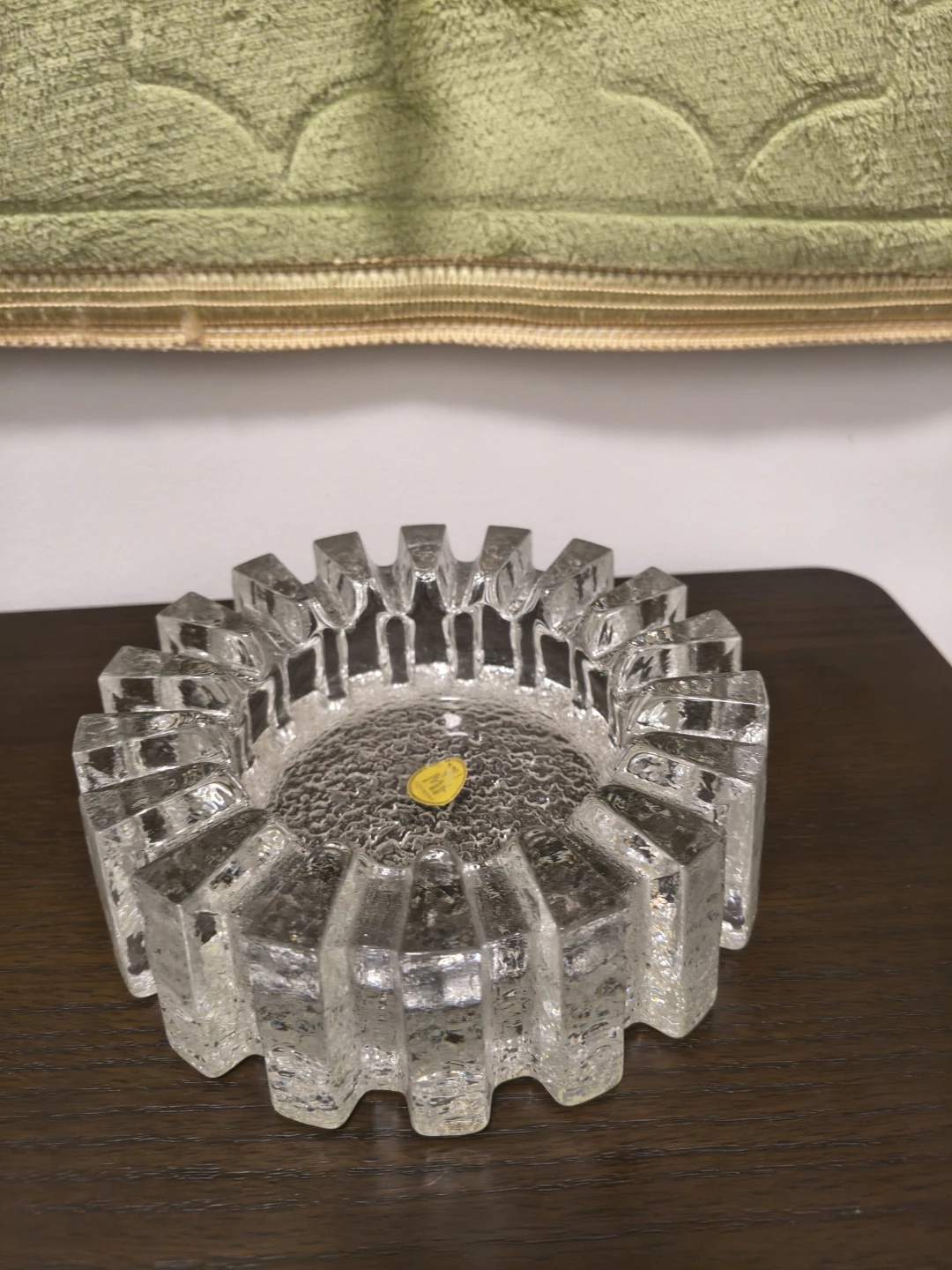 Vintage Crystal Cigar Ashtray by Wilhelm Wagenfeld