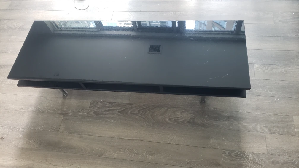 Black TV Stand with Storage - photo 5