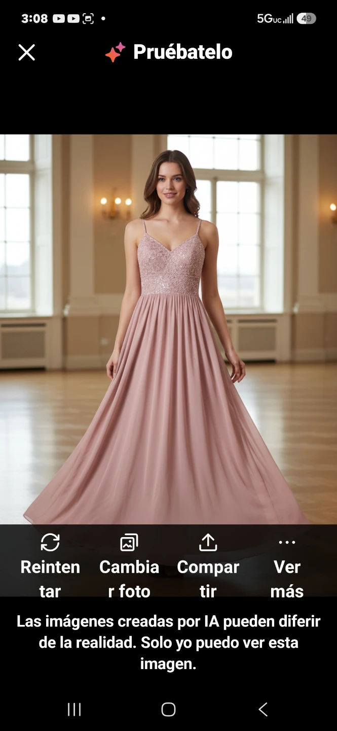 JJ's House Pink Lace Sequin Maxi Dress - photo 4